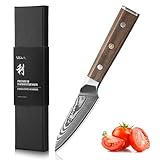 Wakoli Damast Küchenmesser Gemüsemesser mit 12,5 cm Klinge aus 67 Lagen...