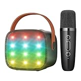 BONAOK Mikrofon Karaoke Spielzeug, Bluetooth Karaokemaschinen für Kinder...
