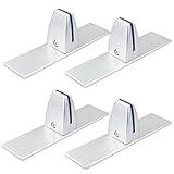 TSSS 4er-Set Schreibtisch Trennwand Klemmen – Klemmhalter aus Aluminium,...