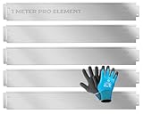 KESSER® Rasenkante Beeteinfassung Beetumrandung + Handschuhe 5m 100x14cm...