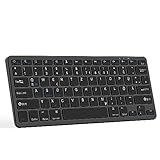 Bluetooth Tastatur Deutsche Drahtlose Tastatur Ultradünne Kompatibel mit...