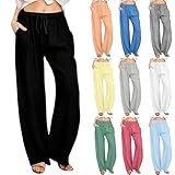 Generisch Damen Hosen Leinenhose Musselin Sommerhosen Baumwolle Cargohosen...