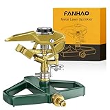 FANHAO Rasensprenger mit Metallsockel, Pulsationssprenger, Impulsprenger...