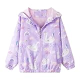 JinBei Jacken für Mädchen Kapuzen Mantel Sweatjacke Winddicht Jacke...