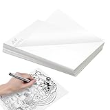 100 Blatt Weiß Transparentpapier, Durchsichtige Papier, Tracing Paper Hohe...