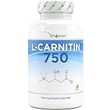 L-Carnitin - 180 vegane Kapseln - Hochdosiert mit 3000 mg pro Tagesportion...