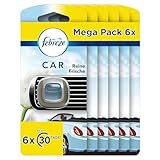 Febreze Auto Lufterfrischer Clip, 12 ml (6 × 2 ml), Reine Frische, Auto...