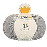 Regia Schachenmayr Premium Silk, 100G silberblau Handstrickgarne