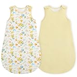 WYTbaby 2er Pack Baby Schlafsack 1.5 Tog Ganzjahresschlafsack Weich 100%...
