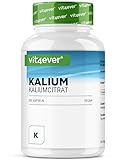 Kalium - 365 Kapseln mit 800 mg elementarem Kalium (aus Kaliumcitrat) pro...