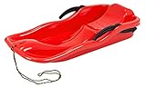 Kinderbob Schlitten „Race“ Rot – robuster Kunststoff-Rodel mit...