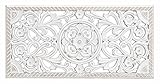 Spetebo Wand Deko Ornament shabby weiß zum Aufhängen - 61 x 30...