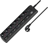 Brennenstuhl Steckdosenleiste einzeln schaltbar 6-fach mit 2-poligen...