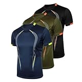 Set mit 3 Kurzarm-T-Shirts für Herren, Sport-T-Shirt, Sportbekleidung,...