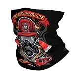 EEAAUUWE Stirnband, Halswärmer, Vintage-Stil, Feuerwehrmann,...