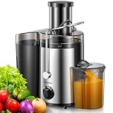 Reemix Entsafter Gemüse und Obst, Max Juicer Machine aus Edelstahl mit 3...