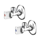 Ibergrif Eckventil 1/2 zoll Wandanschluss, 3/8 zoll Schlauchanschluss (2er...
