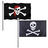 Piratenflagge,Piraten Flagge,Schädel Flagge,Fahne mit...