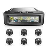 KAOLALI Reifendruckkontrollsystem TPMS Kabellose Solar 6 Räder...
