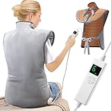 OneAmg Heizkissen für Rücken Schulter Nacken 61x94cm Heizkissen mit...