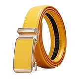 JIARY Unisex-Gürtel, Herren-Ratschengürtel für Kleider, Ledergürtel mit...