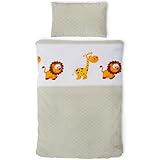 Gräfenstayn® 2-TLG. Kinderbettwäsche Set mit Tiermotiv und integriertem...