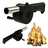 Przydasie Handbetriebenes Grillgebläse für Kamin und Lagerfeuer –...