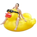 Aufblasbarer Enten Poolschwimmer - Riesengroße Ente Aufblasbare...