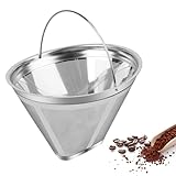 Fonyet Kaffeefilter Größe 4 Wiederverwendbar Kaffeefilter Edelstahl...
