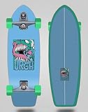 Urgh Surfskate with T12 Surf Skate Trucks Monster Blue 31 Fat Tail