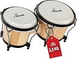 XDrum PERC Bongos Club Weinrot - 2 Trommeln mit 6' und 7' - Bongotrommeln...