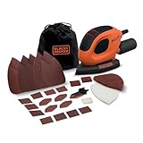 BLACK+DECKER Dreieckschleifer Mouse für staubfreies Schleifen (55 Watt...