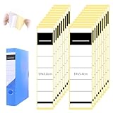 LIQWEI 100 Stück Ordnerrücken Selbstklebend Set, 2 Größen Ordner...