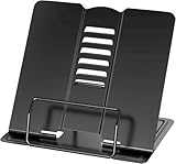 Schwarzer Buchständer aus Metall – Stabiler Buchhalter & Buchaufsteller...