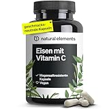 Eisen 20mg (aus Eisenbisglycinat) pro Kapsel – mit 42mg natürlichem...