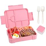 Annizhty Bento-Lunchbox für Kinder, 1330 ml, Lunchbox mit 7 Fächern,...