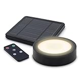 Spetebo LED Solar Magnet Pavillon Leuchte schwarz mit Ferbedienung - Ø 12...