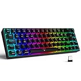 TECURS Gaming Tastatur Kabellos, Mechanische Tastatur RGB QWERTZ (German...