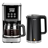 Aigostar Frühstücksset - Edelstahl Wasserkocher + Filterkaffeemaschine...
