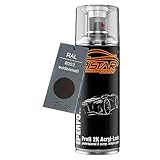 TRISTARcolor RAL 8022 Schwarzbraun seidenmatt 2K Acryl Spraydose Sprühdose...