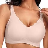 Ohne Bügel BH Damen, Push Up Seamless BH Comfort Soft Minimizer Bra...