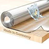 Glasklar Folie 2 mm + abgeschrägte Kante, Größe wählbar 70x110 cm,...