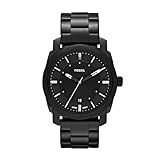 Fossil Machine uhr für Herren, Quarzwerk mit Edelstahl- oder Lederarmband,...