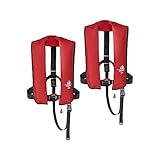 12skipper 2er-Set Automatik-Rettungswesten 165N Classic ISO UML mit...