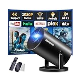 Mini Beamer 4K Projektor Full HD 1080P mit WiFi 6 und Bluetooth 5.2,...