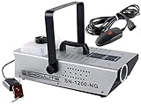 Showlite SN-1200 Nebelmaschine (1200 Watt, 350m³ Nebelausstoß/min, 7 Min....