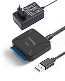 Mueuton SATA USB Adapter, USB 3.0 auf SATA III Festplattenadapter für 2,5...