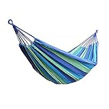 GVNFJKJK Tragbare Hängematte, 190 x 80 cm Campingleinen, verdickter,...