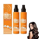 2Stück Styling Spray, Wellen Aktivator Spray, Definierte Locken Und...