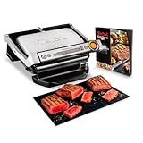 Tefal OptiGrill+ Kontaktgrill, 6 Programme, Garstufenanzeige, Abnehmbare...